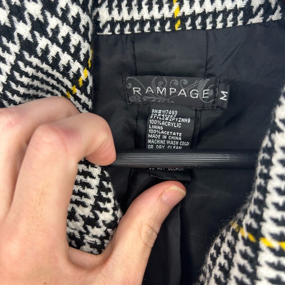 Women's Rampage Houndstooth Cropped Jacket Size Medium - Picture 2 of 3